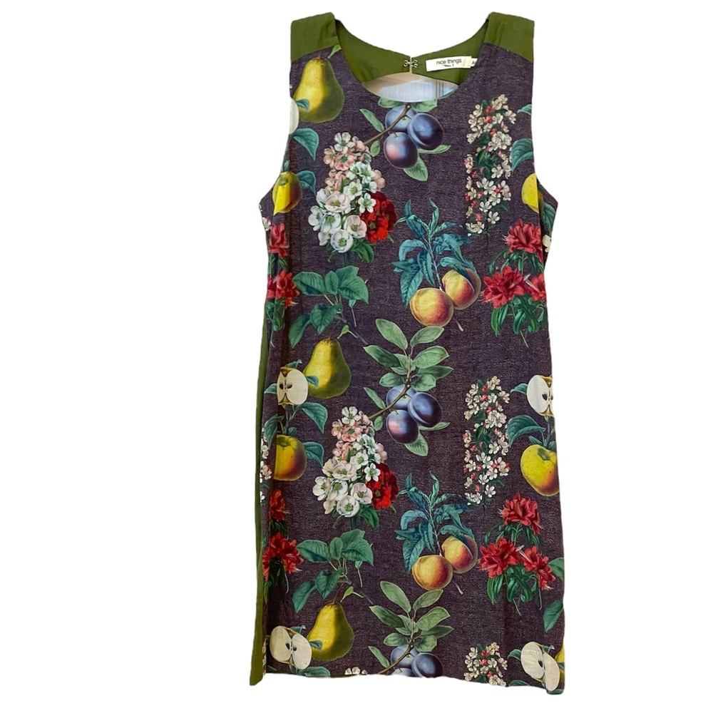 Botanical print sheath dress